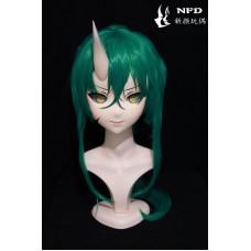 (NFD038)Customize Handmade Crossdress Full Head Female/Girl Resin Japanese Cartoon Character Animego Cosplay Kigurumi Mask